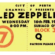 Perth '72 ticket