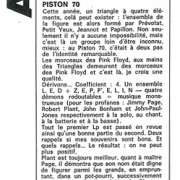 Piston '70 (France) press