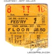 Pittsburgh 1975 ticket