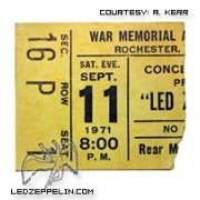 Rochester 1971 - ticket