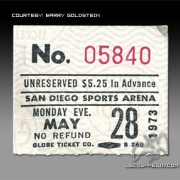 San Diego 1973 ticket
