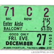 Seattle '68 ticket