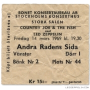 Stockholm '69 ticket