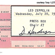Tempe 1977 Press Box ticket