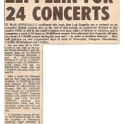 UK 1972 / 73 Tour Announcement