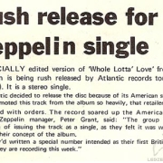 WLL Single Released (UK) Dec. 1969