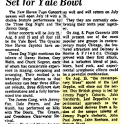 Yale Bowl 1970 press