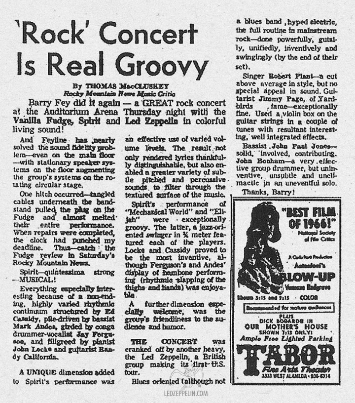 Denver 1968 review (RM News)
