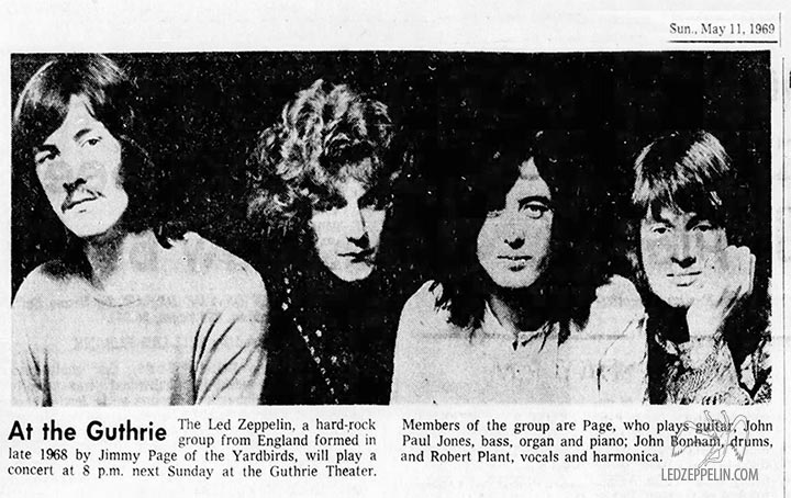 Minneapolis May 1969 (press / listing)