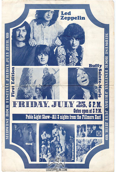 Mid-West Rock Festival 1969 poster