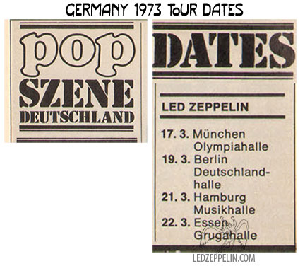 led zeppelin tour dates 1973