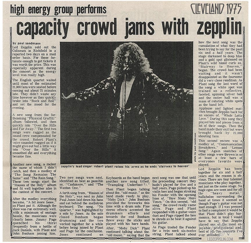 Cleveland 1975 review (Pulse)