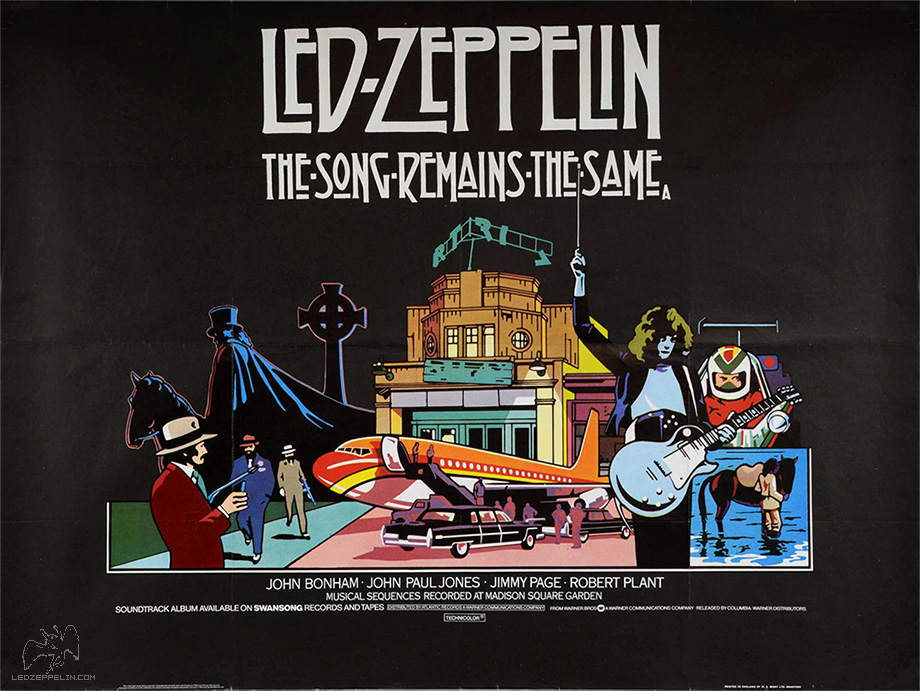 The Song Remains the Same - UK 'Quad' Theater Poster 1976 | Led 