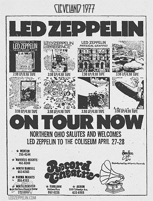 Cleveland 1977 - Ohio Welcomes LZ | Led Zeppelin