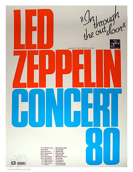 1980 Tour Poster