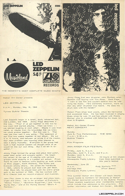 Minneapolis May 1969 flyer