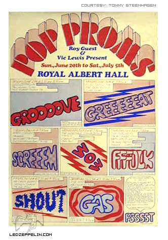 Royal Albert Hall 6.29.69 flyer