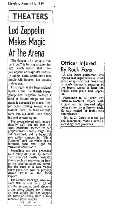 San Diego 8.10.69 review