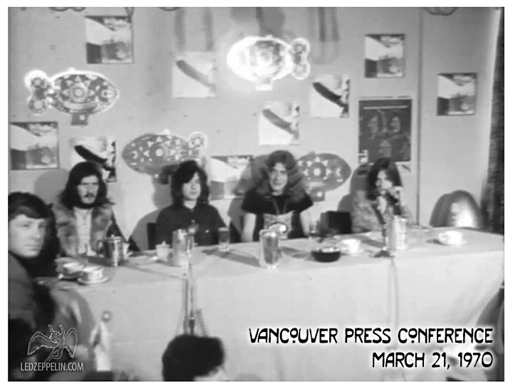 Vancouver Press Conference 3-21-70 | Led Zeppelin