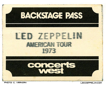 '73 U.S. Backstage Pass