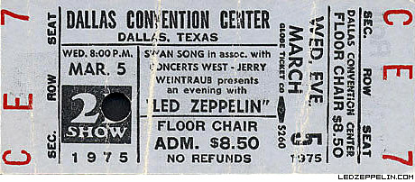 Dallas '75 ticket