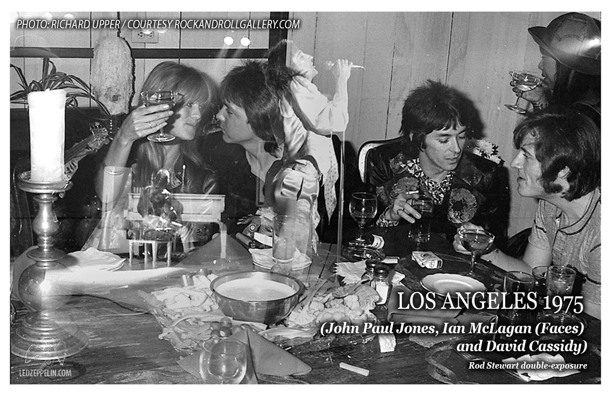 JPJ Los Angeles 1975, (with Ian McLagan (Faces) & David Cassidy)