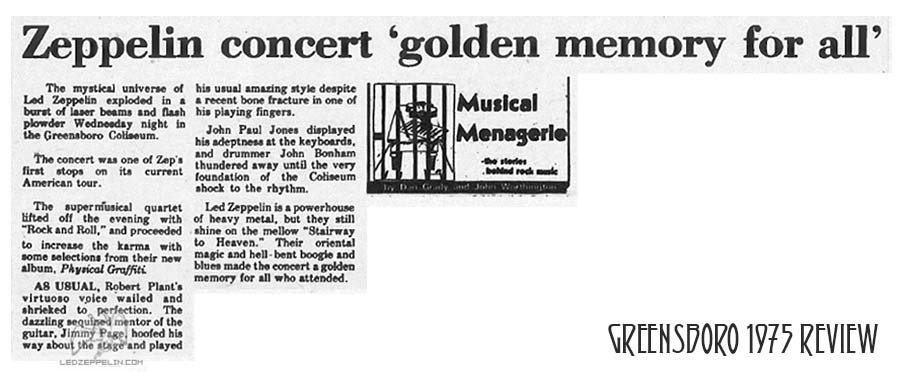Greensboro 1975 review