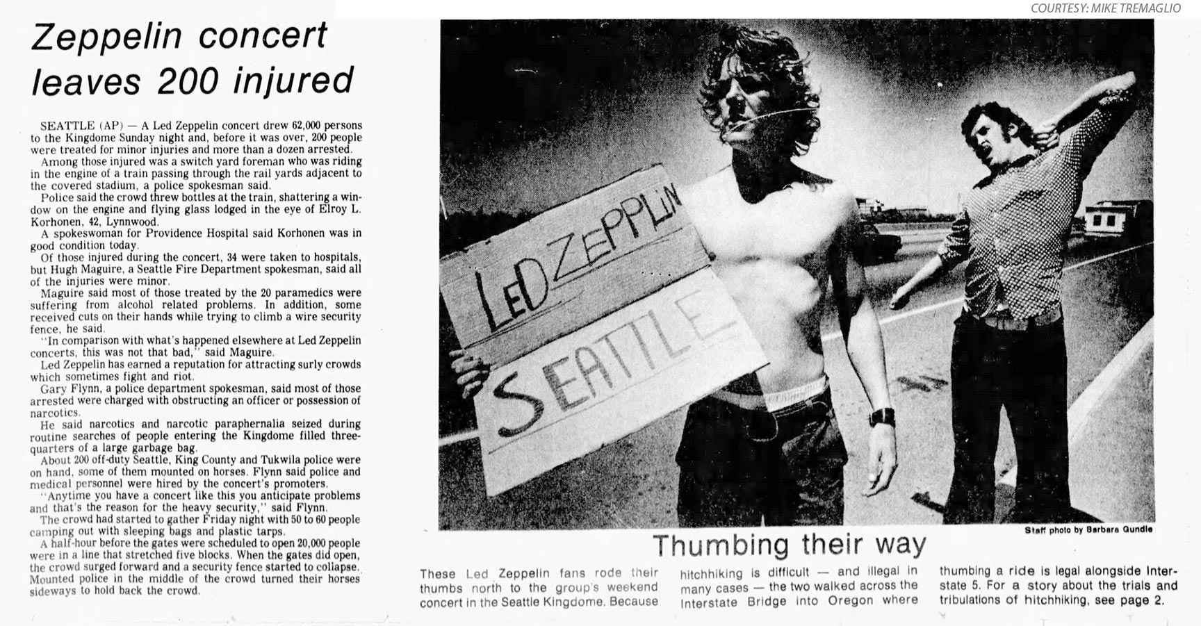 Seattle 1977 ("Thumbing Their Way")
