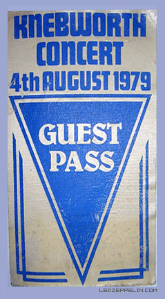 Knebworth '79 pass