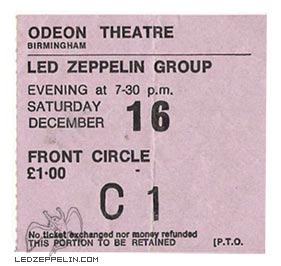 Birmingham 1972 ticket