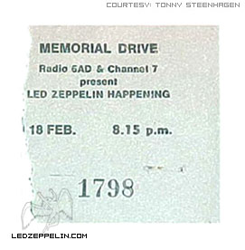 Adelaide 2.19.72 ticket