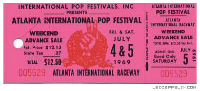 Atlanta Pop '69 ticket