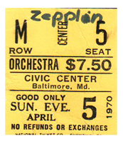 Baltimore '70 ticket