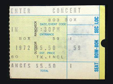Baltimore '72 ticket