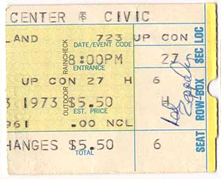 Baltimore '73 ticket