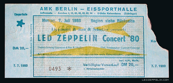Berlin '80 ticket