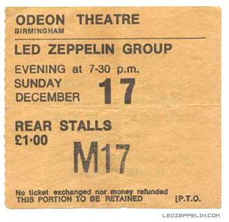 Birmingham '72 ticket