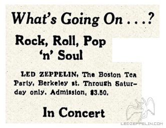 Boston Tea Party - Jan. 1969 (press)