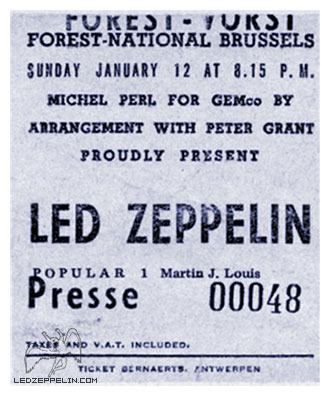 Brussels 1975 - Press Pass