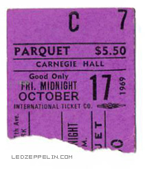 Carnegie Hall '69 ticket (1)