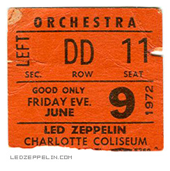 Charlotte '72 ticket
