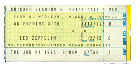 Chicago '75 ticket