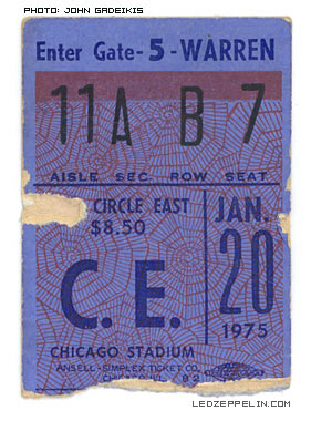 Chicago '75 ticket
