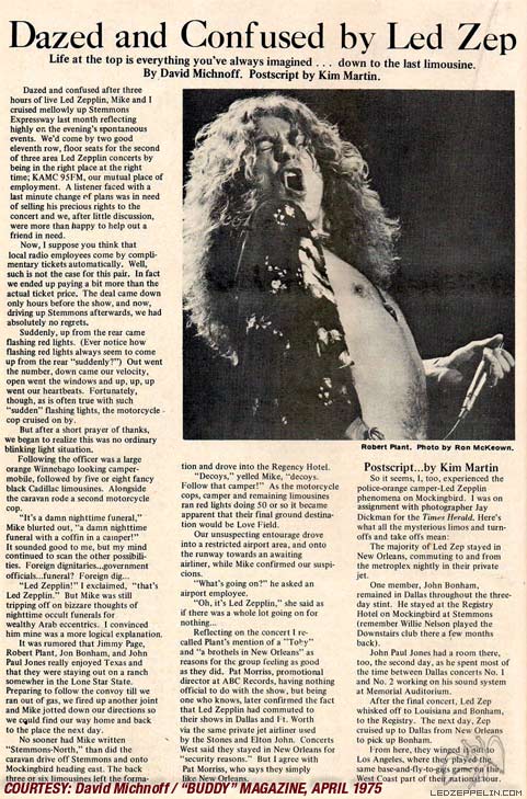 Dallas 1975 press (Buddy magazine 1975)
