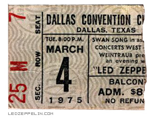 Dallas '75 ticket