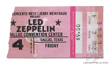 Dallas 1977 ticket