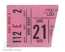 Denver 1972 ticket