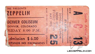 Denver 1973 ticket