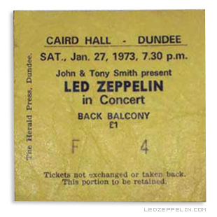 Dundee '73 ticket