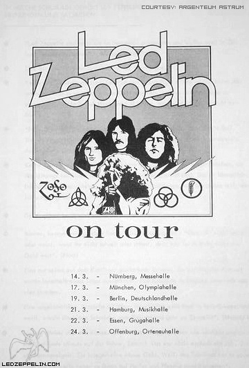 Germany '73 Tour ad